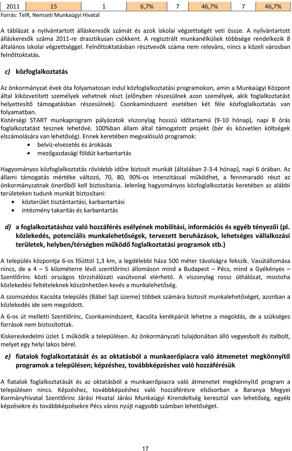 Felnőttoktatásban résztvevők száma nem releváns, nincs a közeli városban felnőttoktatás.