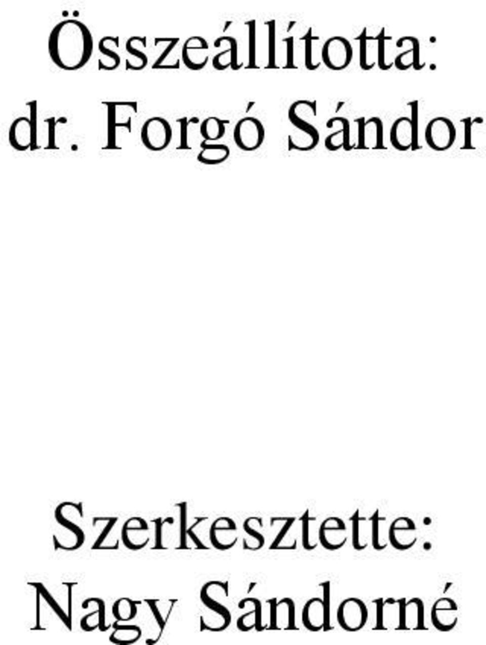 Sándor