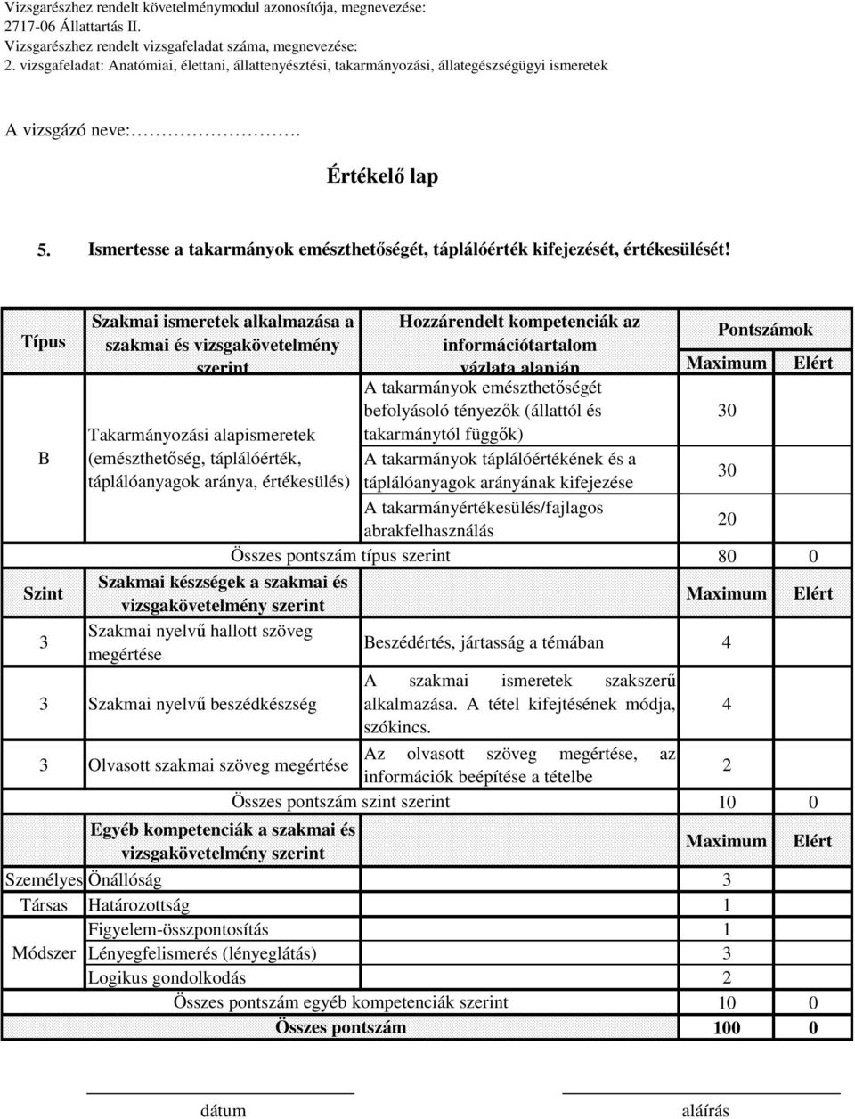 az információtartalom vázlata alapján A takarmányok emészthetőségét befolyásoló tényezők (állattól és takarmánytól függők) A takarmányok táplálóértékének és a táplálóanyagok arányának kifejezése A