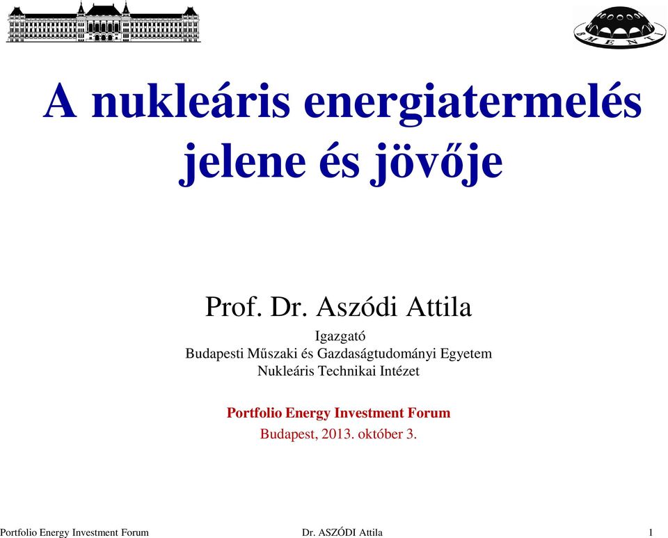 Gazdaságtudományi Egyetem Nukleáris Technikai