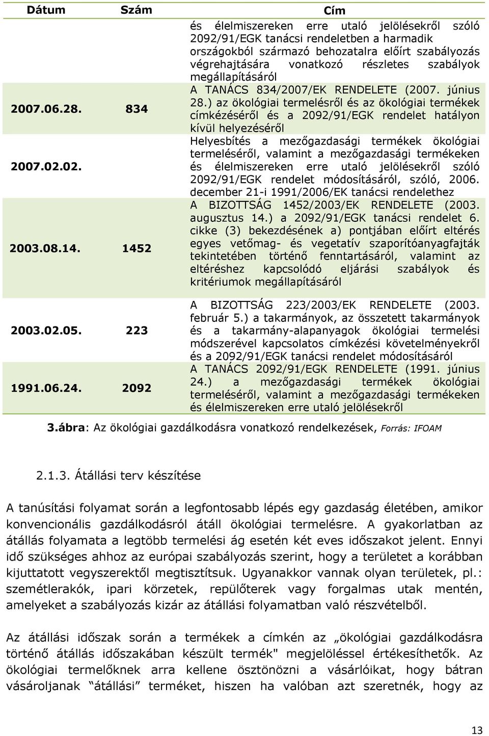 ) az ökológiai termelésről és az ökológiai termékek címkézéséről és a 2092/91/EGK rendelet hatályon kívül helyezéséről Helyesbítés a mezőgazdasági termékek ökológiai termeléséről, valamint a