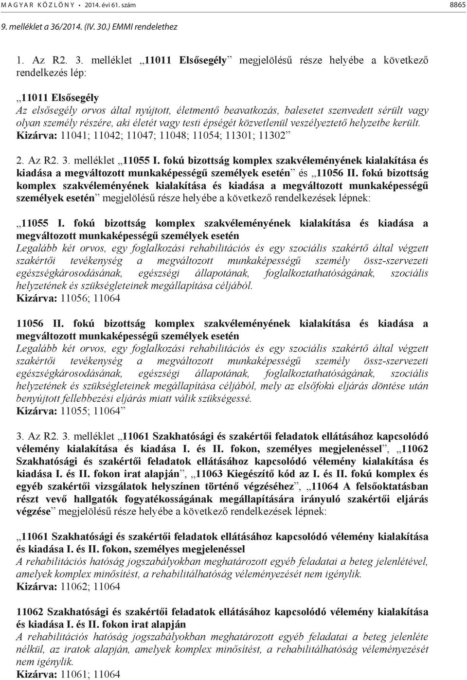 .) EMMI rendelethez 1. Az R2. 3.