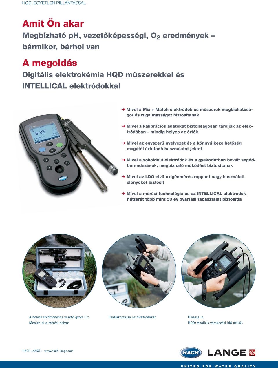 könnyű kezelhetőség magától értetődő használatot jelent Mivel a sokoldalú elektródok és a gyakorlatban bevált segédberendezések, megbízható működést biztosítanak Mivel az LDO elvű oxigénmérés roppant