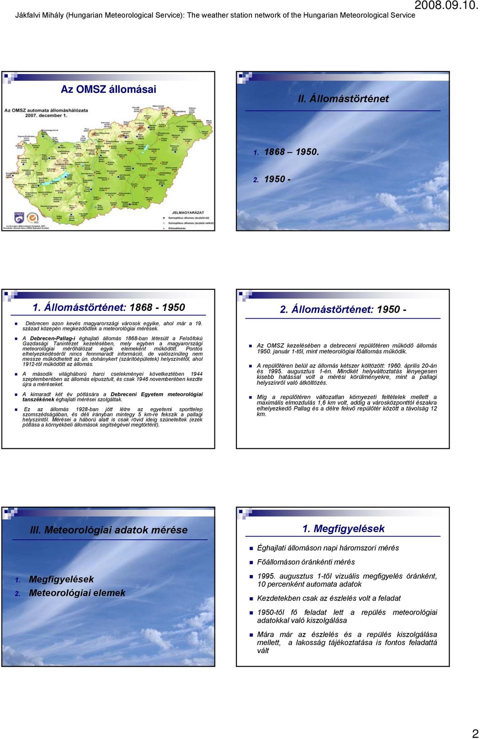 Országos Meteorológiai Szolgálat - PDF Ingyenes letöltés