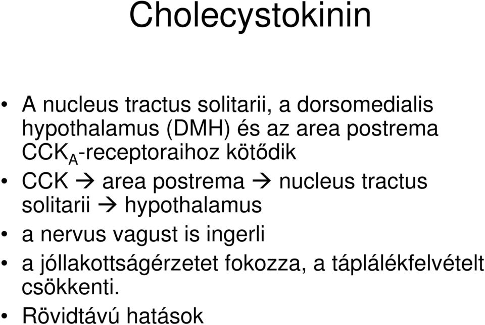 area postrema nucleus tractus solitarii hypothalamus a nervus vagust is