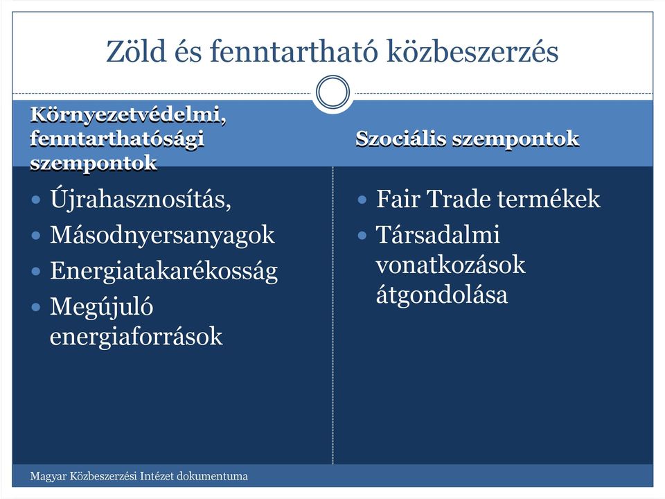 Másodnyersanyagok Energiatakarékosság Megújuló