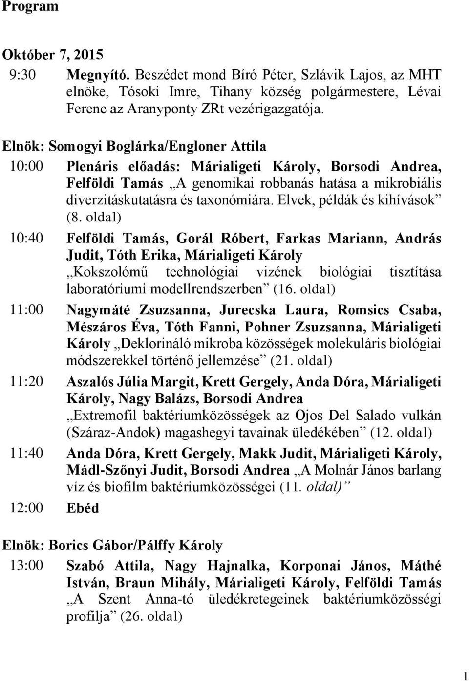 Elvek, példák és kihívások (8.