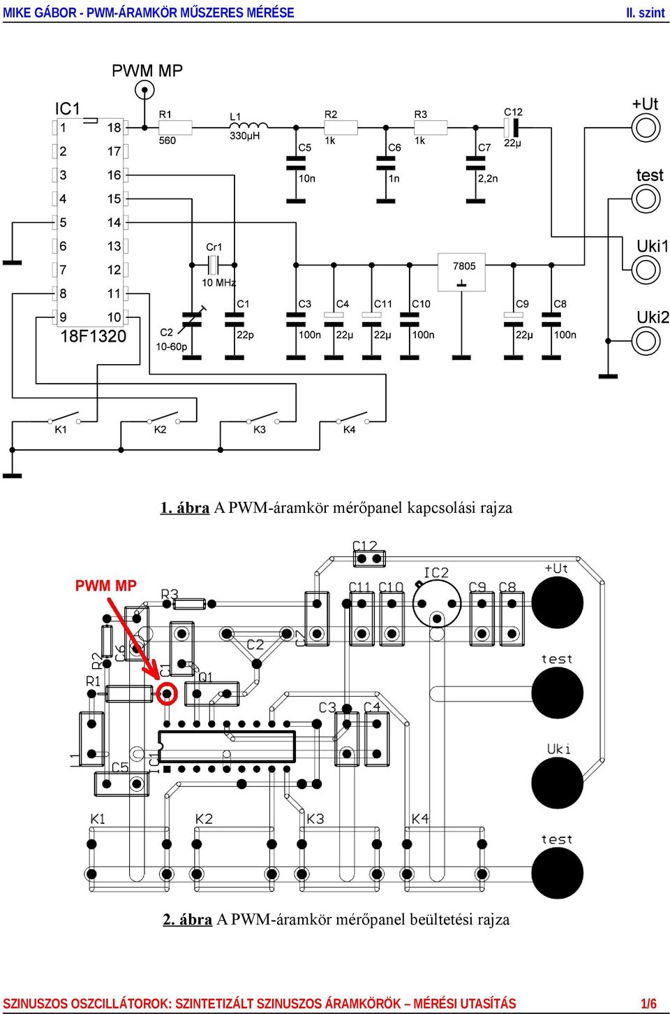 1. ábra A PWM-áramkör mérőpanel kapcsolási rajza - PDF Ingyenes letöltés