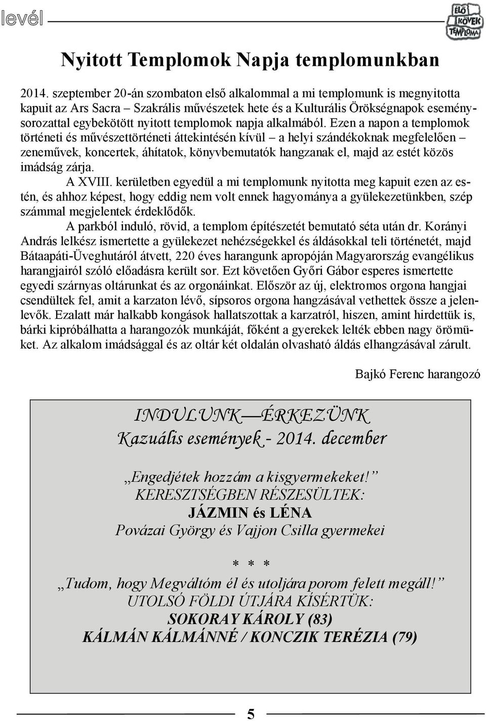 napja alkalmából.