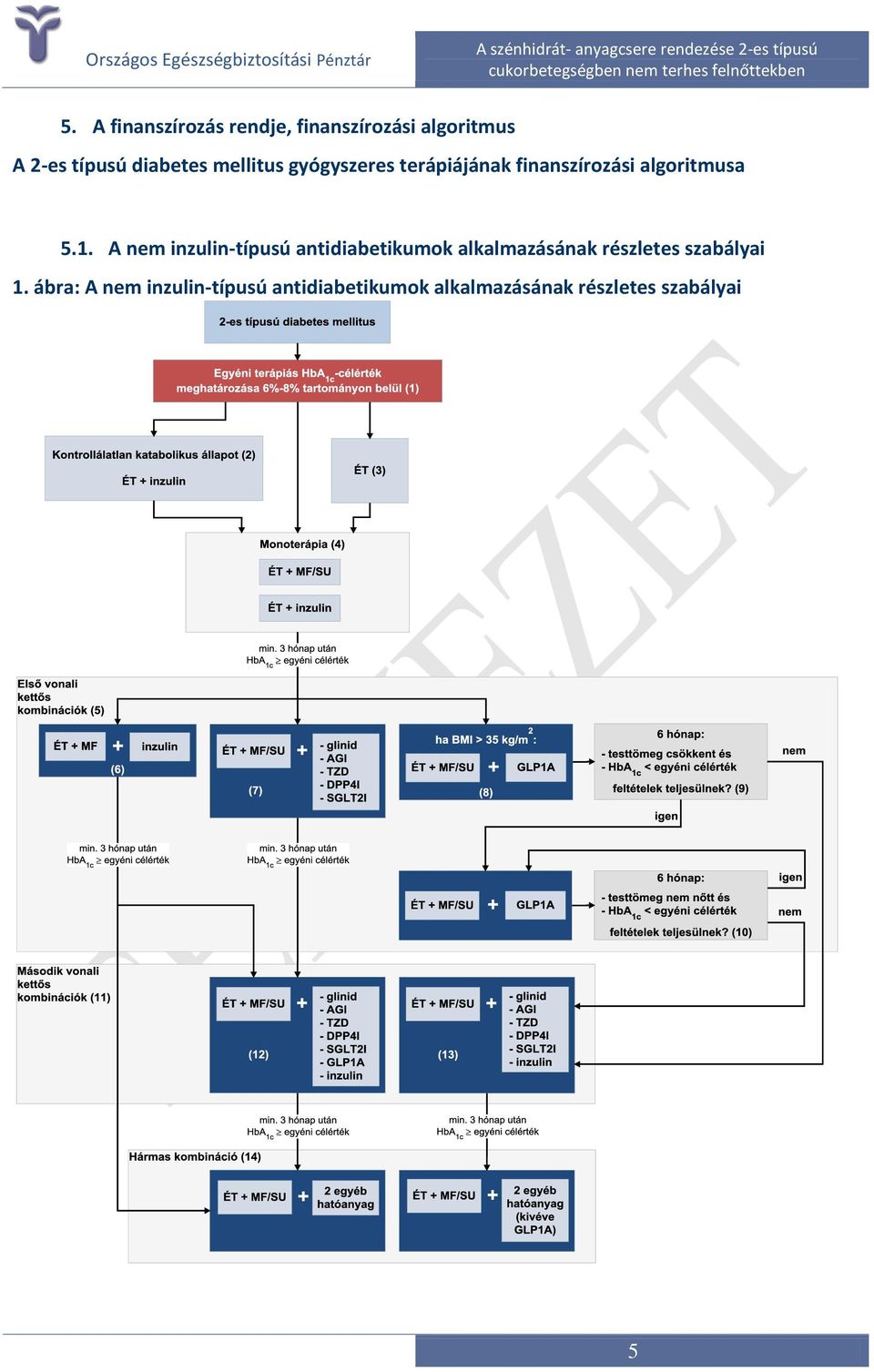 A nem inzulin-típusú antidiabetikumok alkalmazásának részletes szabályai 1.