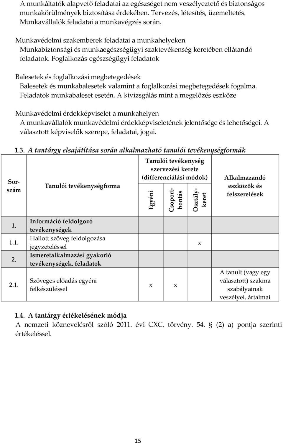 Foglalkozás-egészségügyi feladatok Balesetek és foglalkozási megbetegedések Balesetek és munkabalesetek valamint a foglalkozási megbetegedések fogalma. Feladatok munkabaleset esetén.