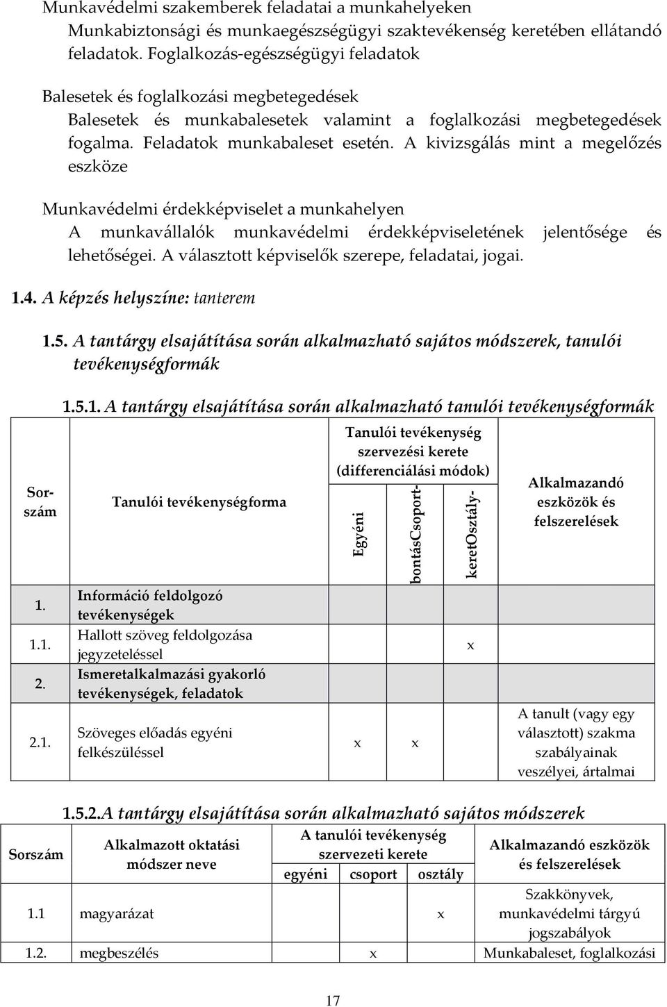 A kivizsgálás mint a megelőzés eszköze Munkavédelmi érdekképviselet a munkahelyen A munkavállalók munkavédelmi érdekképviseletének jelentősége és lehetőségei.
