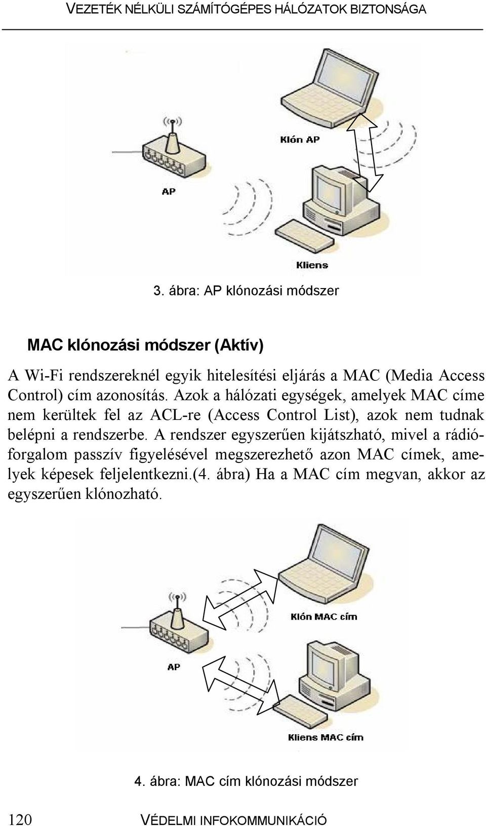 Azok a hálózati egységek, amelyek MAC címe nem kerültek fel az ACL-re (Access Control List), azok nem tudnak belépni a rendszerbe.