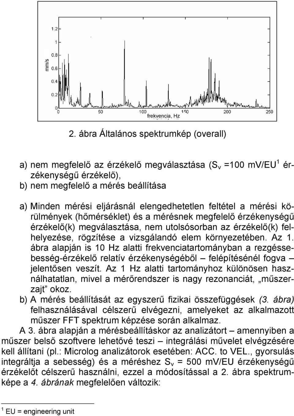 elengedhetetlen feltétel a mérési körülmények (hőmérséklet) és a mérésnek megfelelő érzékenységű érzékelő(k) megválasztása, nem utolsósorban az érzékelő(k) felhelyezése, rögzítése a vizsgálandó elem