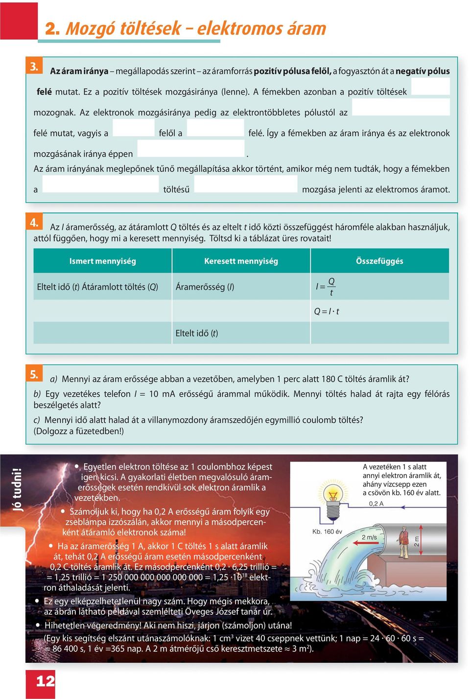 2. Mozgó töltések elektromos áram - PDF Ingyenes letöltés