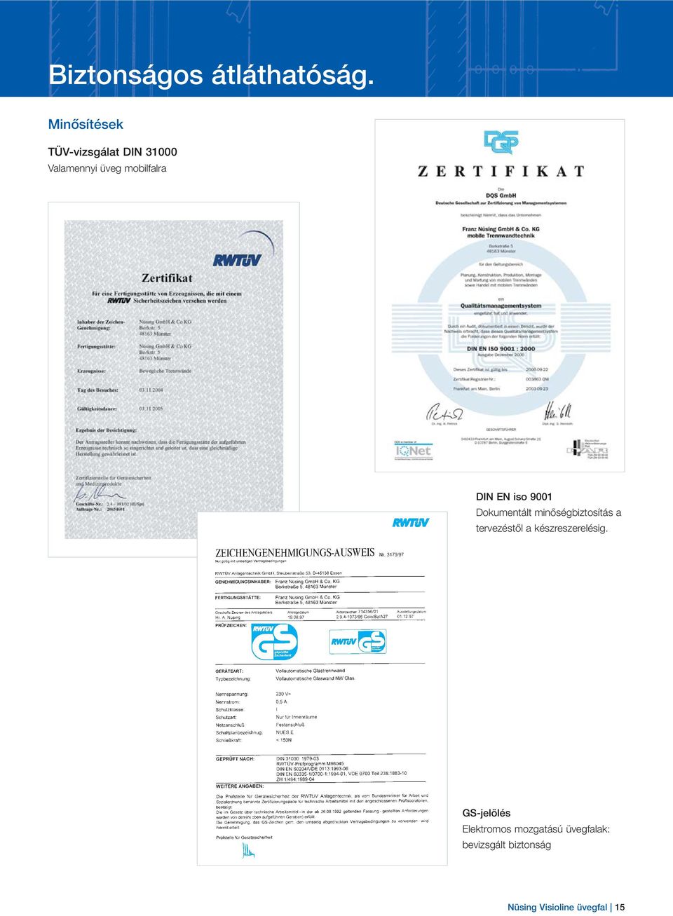 DIN EN iso 9001 Dokumentált minőségbiztosítás a tervezéstől a