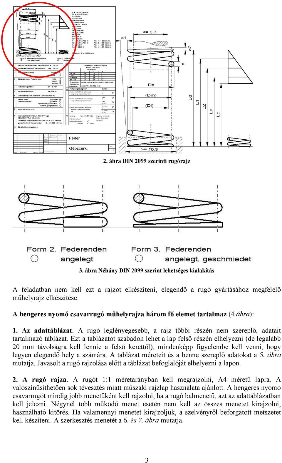 Segédlet a Hengeres nyomó csavarrugó feladat kidolgozásához - PDF Ingyenes  letöltés