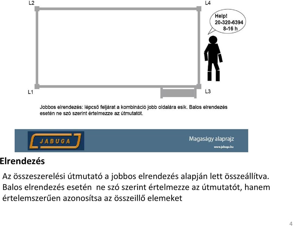 Balos elrendezés esetén ne szó szerint értelmezze