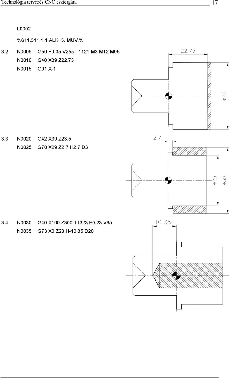 35 V255 T1121 M3 M12 M96 G40 X39 Z22.75 G01 X-1 3.