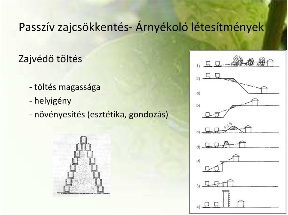 töltés - töltés magassága
