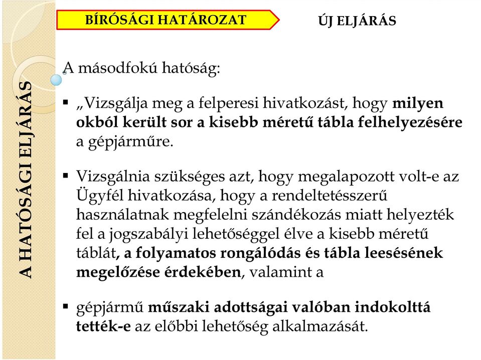 Vizsgálnia szükséges azt, hogy megalapozott volt-e az Ügyfél hivatkozása, hogy a rendeltetésszerű használatnak megfelelni szándékozás miatt