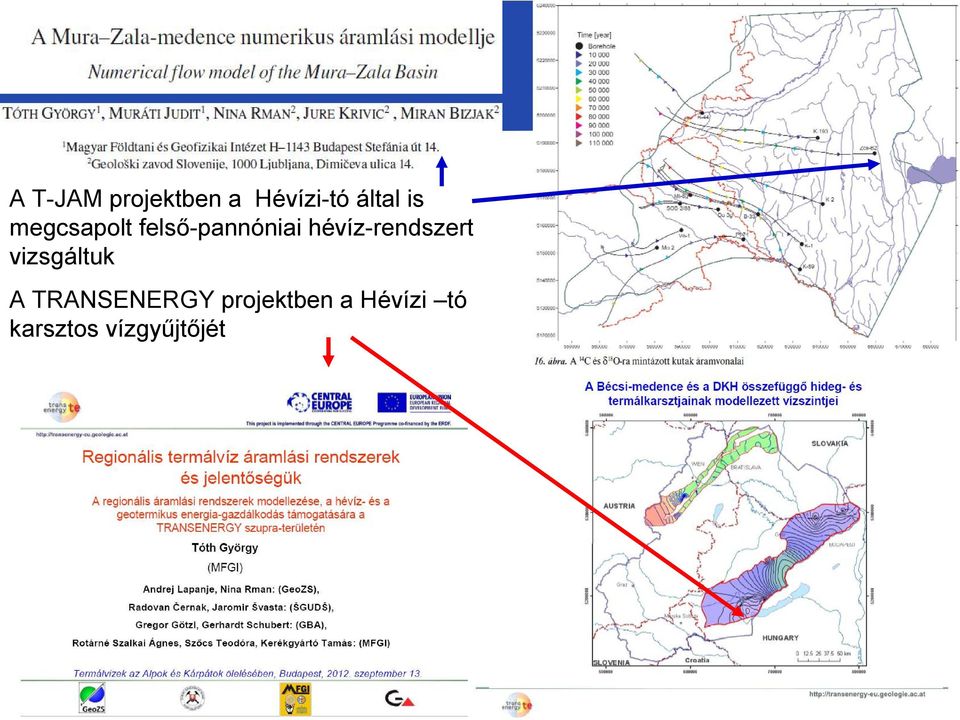 hévíz-rendszert vizsgáltuk A