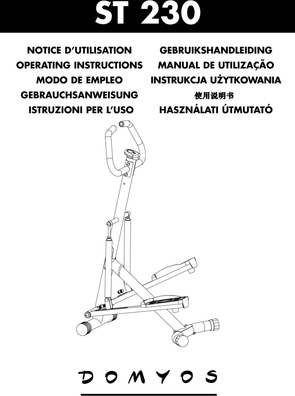 ISTRUZIONI PER L USO GEBRUIKSHANDLEIDING MANUAL