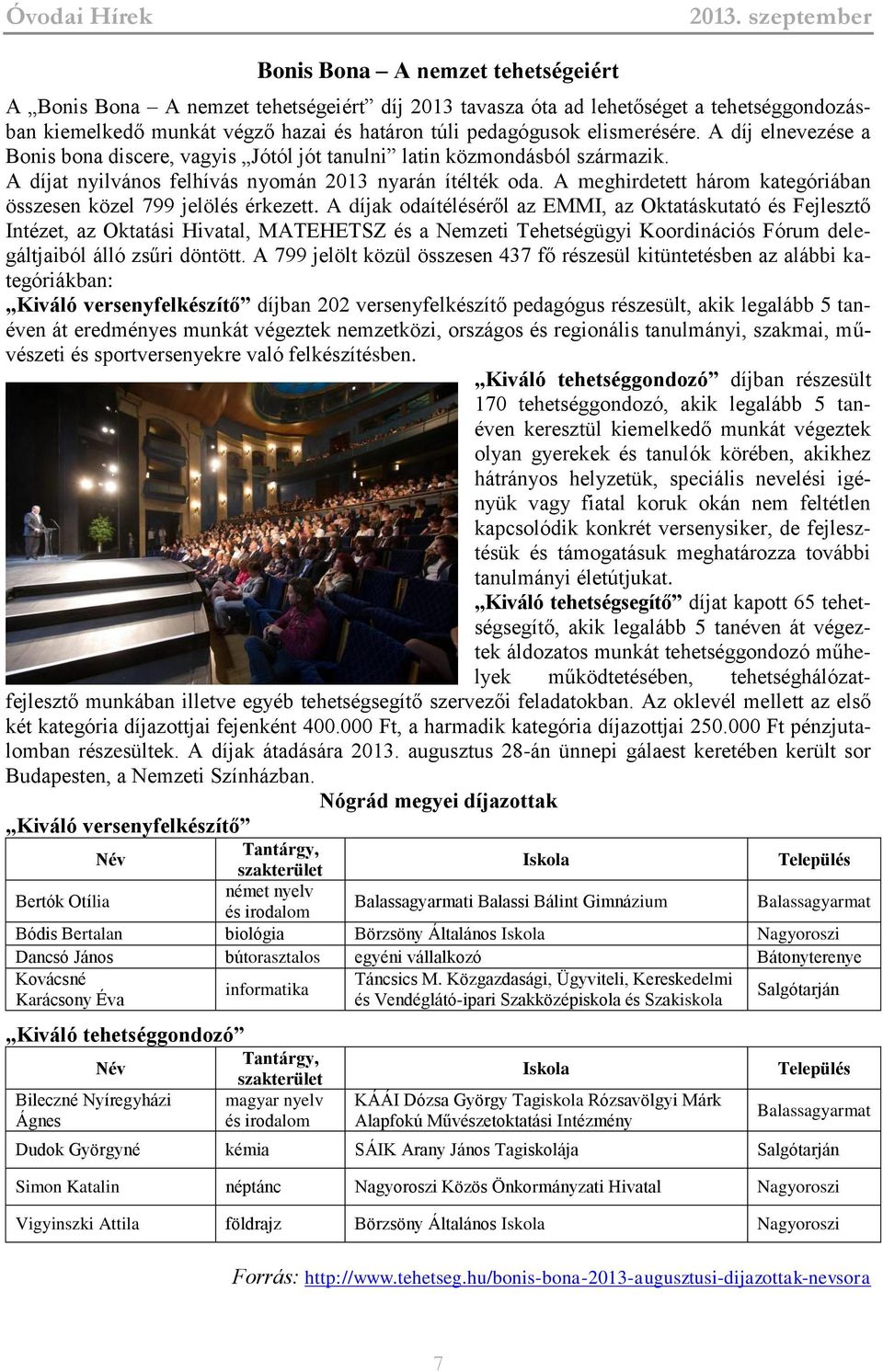 A meghirdetett három kategóriában összesen közel 799 jelölés érkezett.
