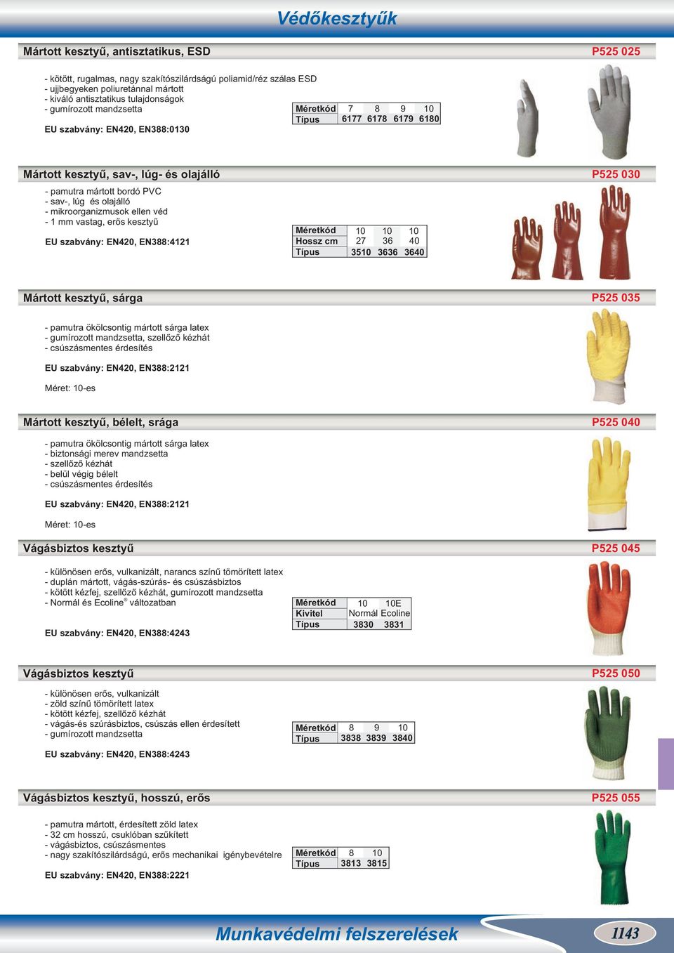 kesztyű, sárga P525 035 pamutra ökölcsontig mártott sárga latex, szellőző kézhát csúszásmentes érdesítés, EN3:2121 : es Mártott kesztyű, bélelt, srága P525 040 pamutra ökölcsontig mártott sárga latex