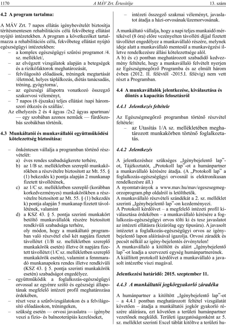 rési programot /4. sz.