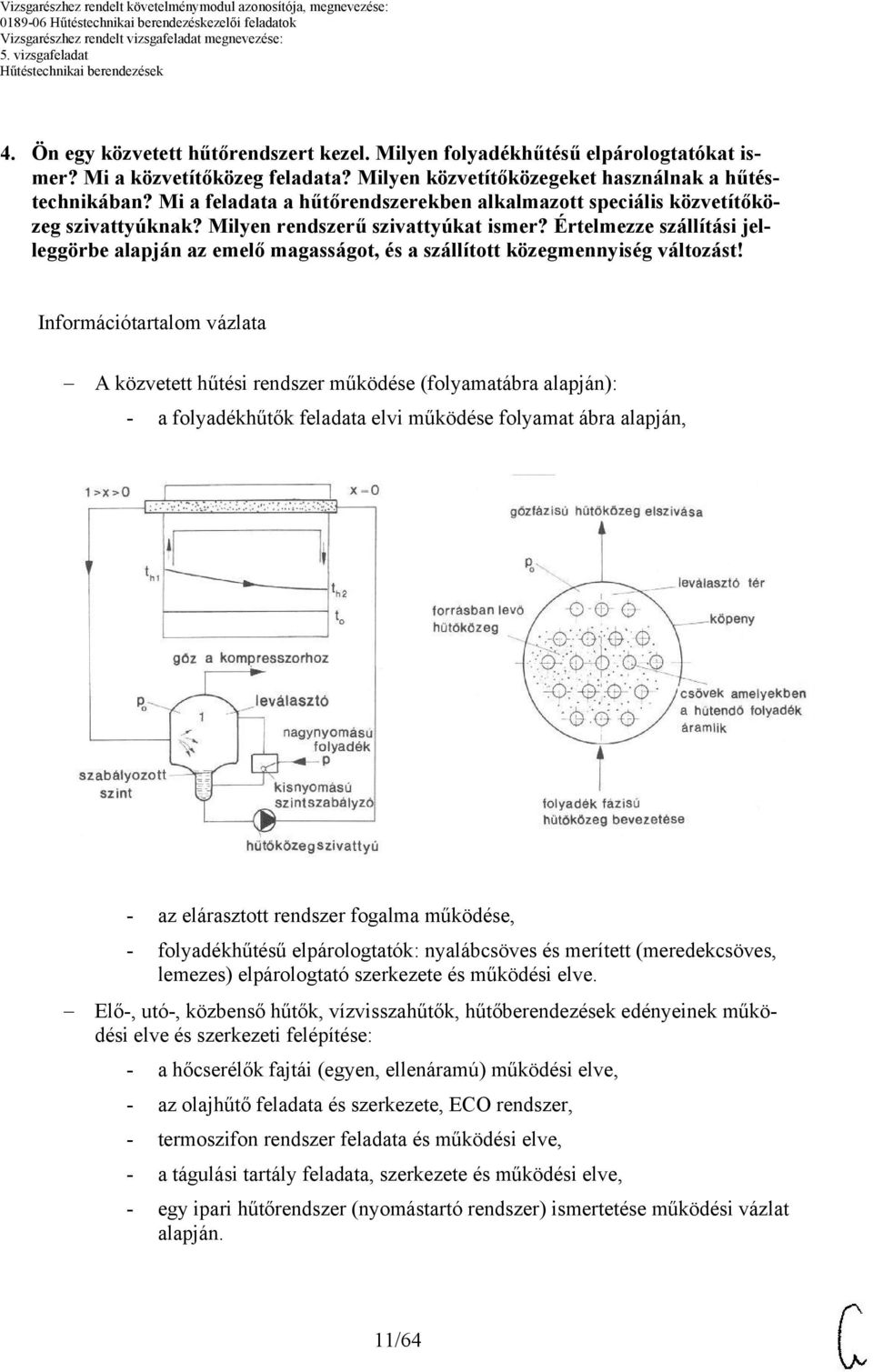 Értelmezze szállítási jelleggörbe alapján az emelő magasságot, és a szállított közegmennyiség változást!