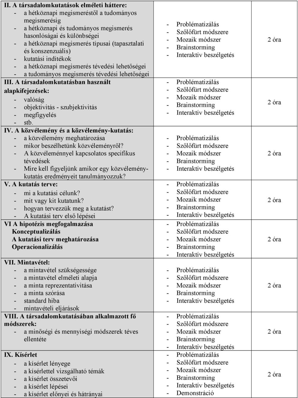 A társadalomkutatásban használt alapkifejezések: - valóság - objektivitás - szubjektivitás - megfigyelés - stb. IV.