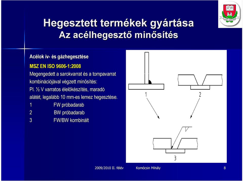 ½ V varratos élelőkészítés,, maradó alátét, t, legalább