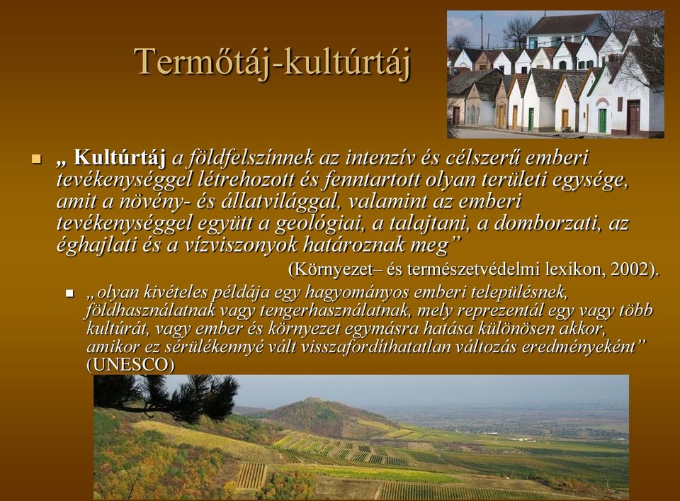és természetvédelmi lexikon, 2002).