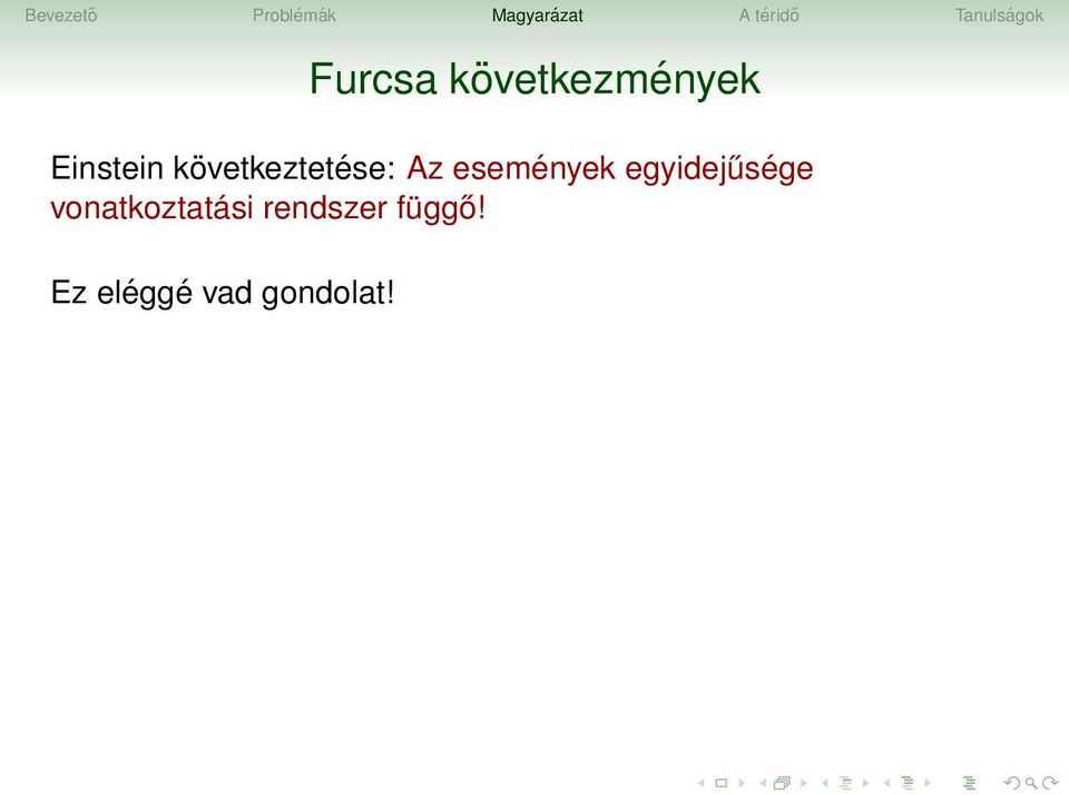 egyidejűsége vonatkoztatási