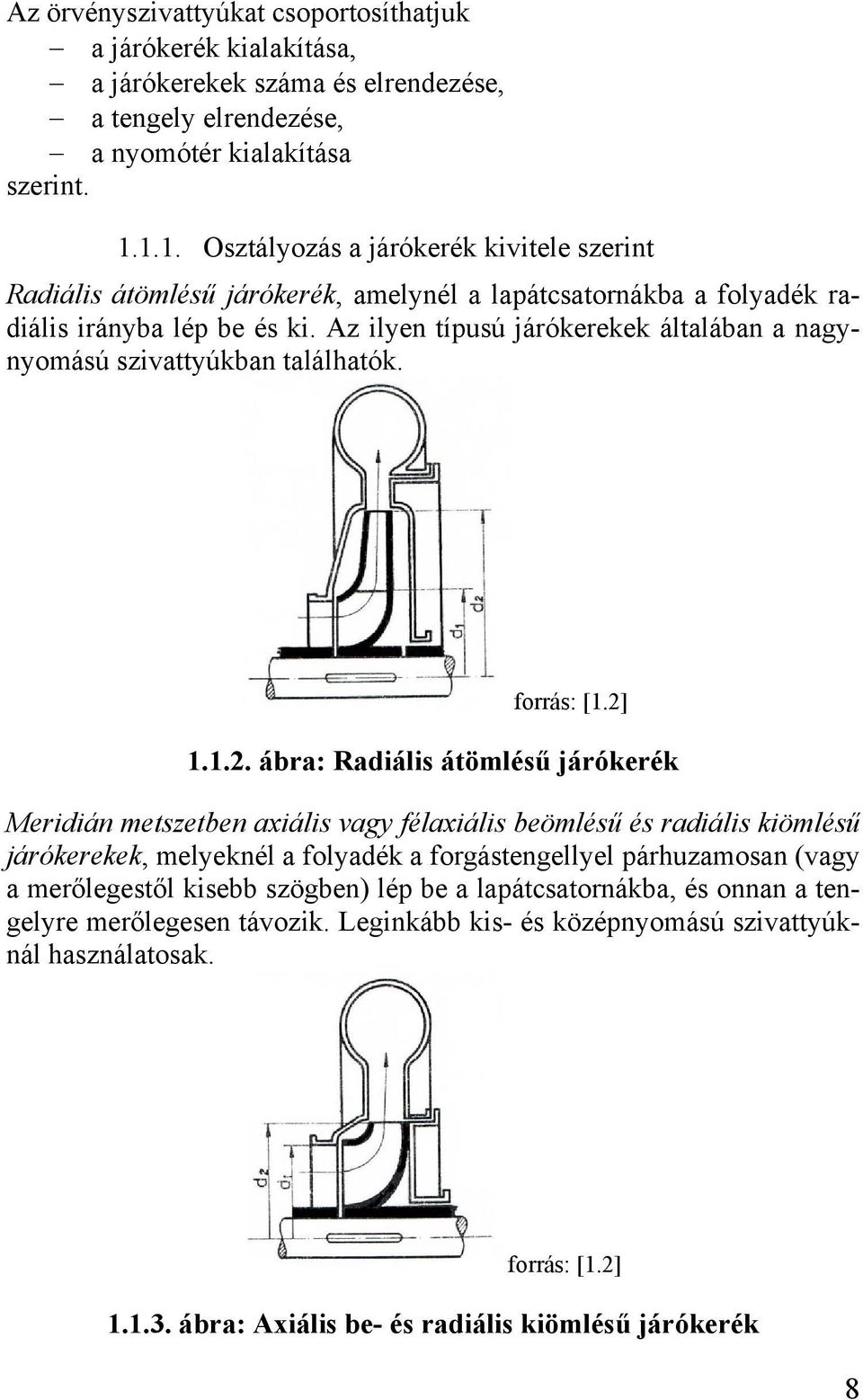 Az ilyen típusú járókerekek általában a nagynyomású szivattyúkban találhatók. forrás: [.].