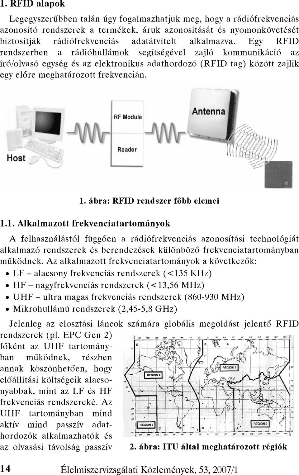 ábra: RFID rendszer főbb elemei 1.
