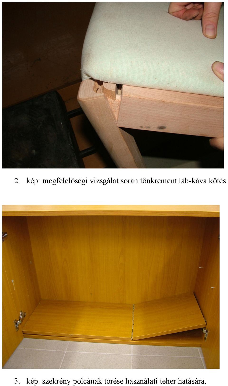 láb-káva kötés. " 3. kép.
