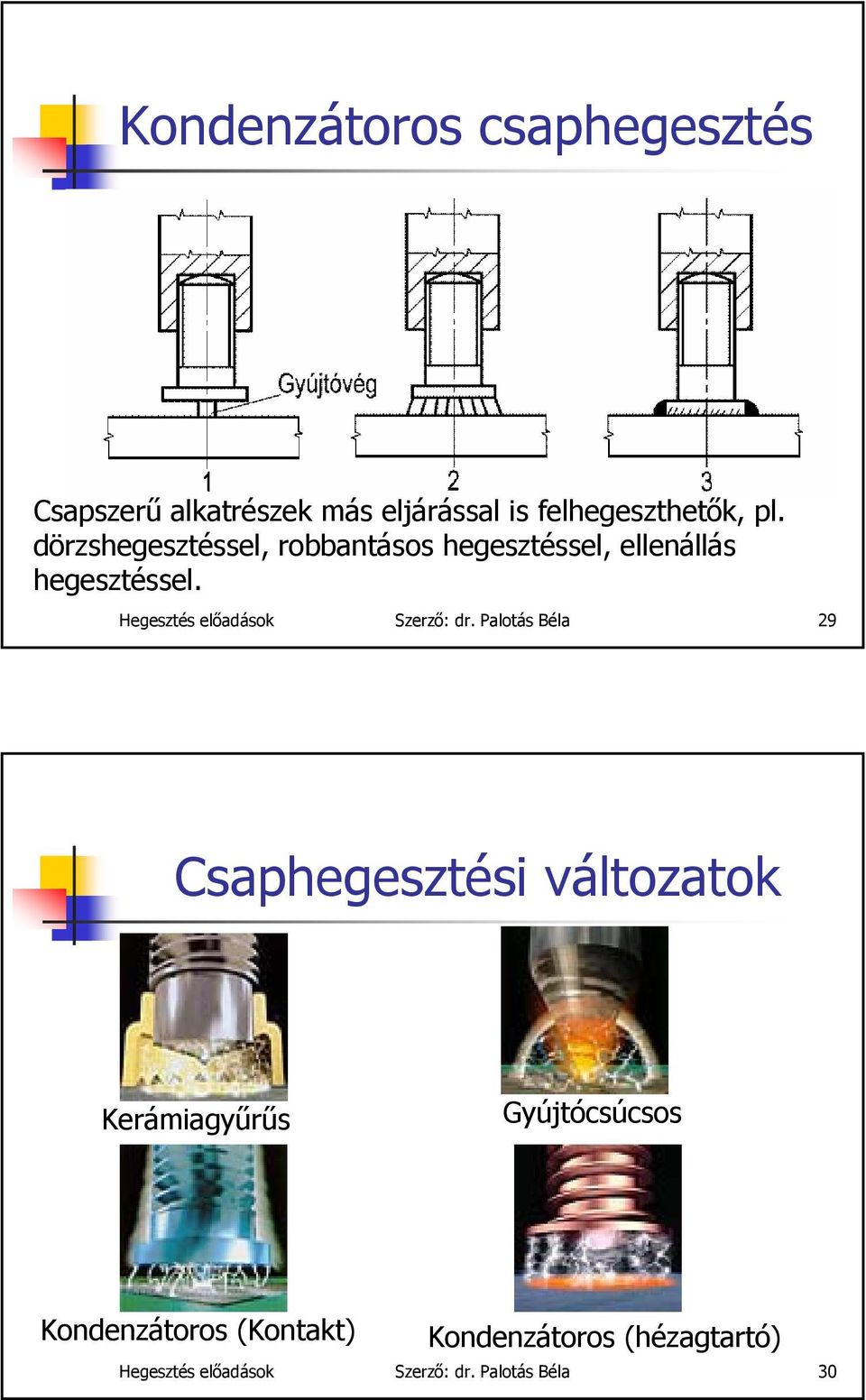 Hegesztés előadások Szerző: dr.