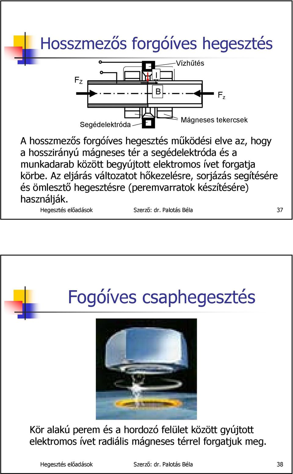 Az eljárás változatot hőkezelésre, sorjázás segítésére és ömlesztő hegesztésre (peremvarratok készítésére) használják. Hegesztés előadások Szerző: dr.