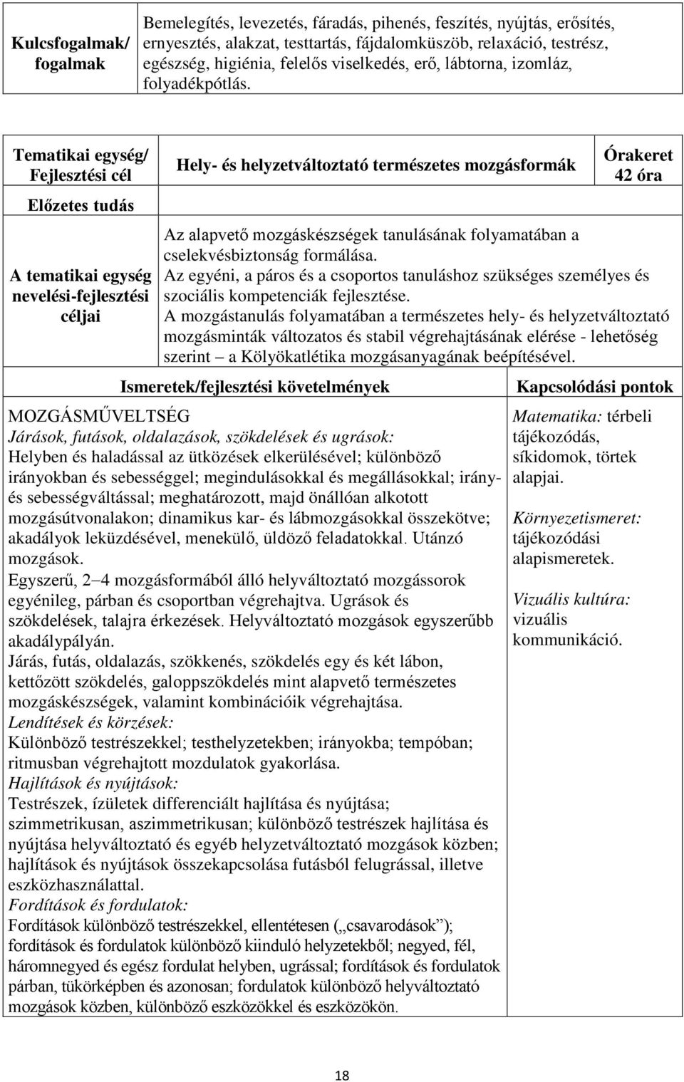 Az egyéni, a páros és a csoportos tanuláshoz szükséges személyes és szociális kompetenciák fejlesztése.