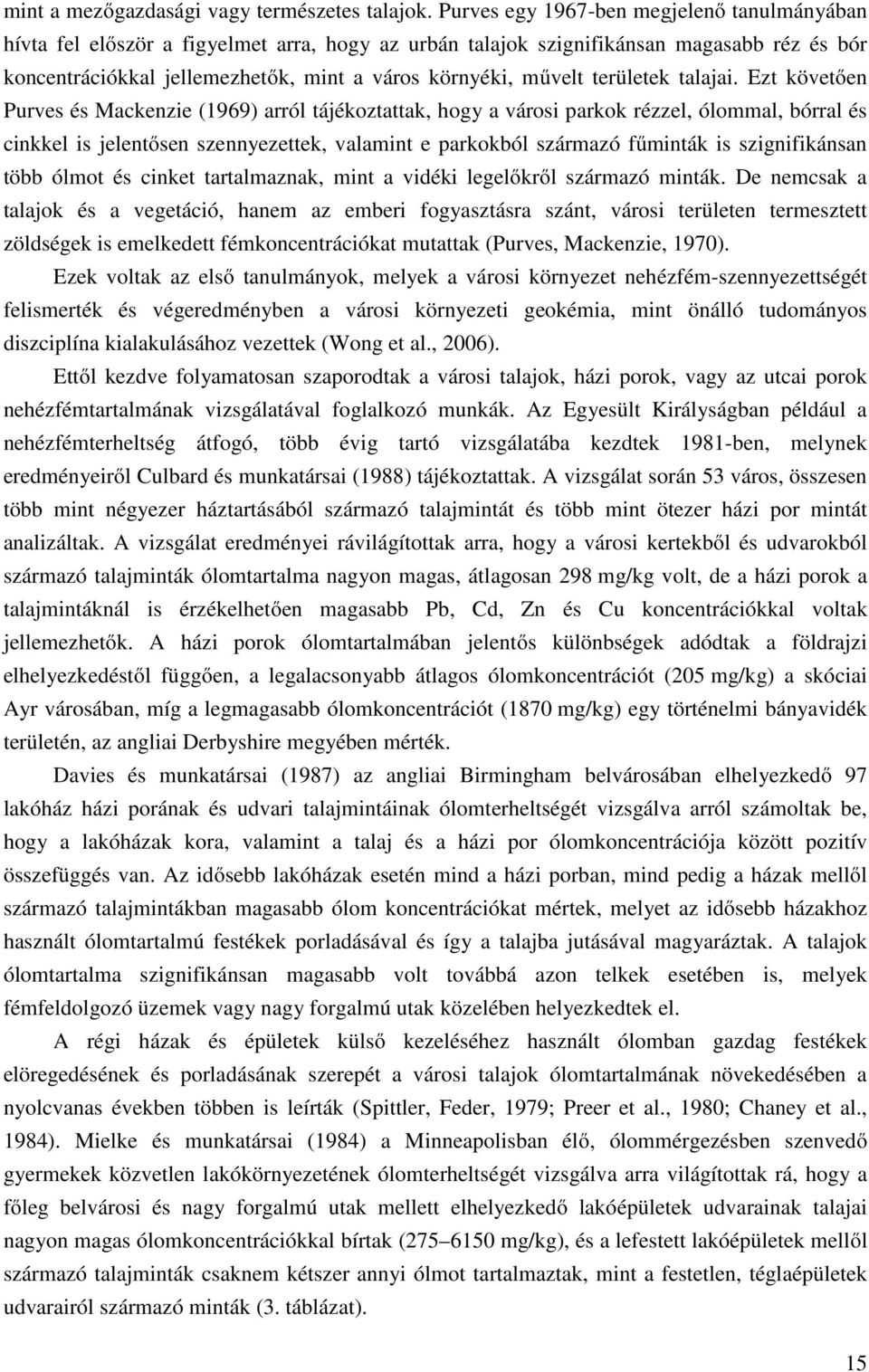 területek talajai.
