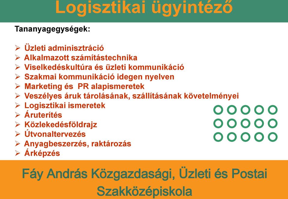 nyelven Marketing és PR alapismeretek Veszélyes áruk tárolásának, szállításának