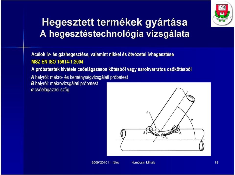 sarokvarratos csőkötésb sből A helyről: makro- és