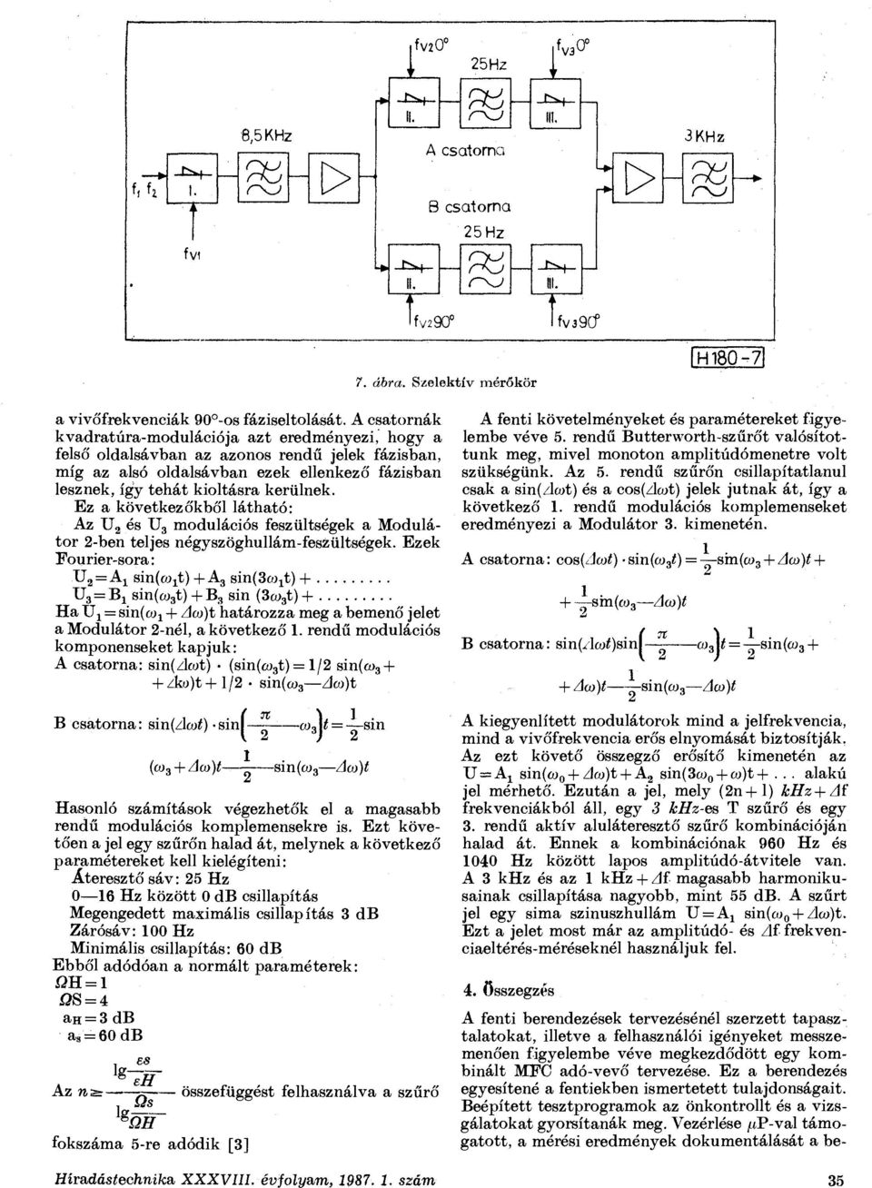 Ez a következőkből látható: Az U 2 és U 3 modulációs feszültségek a Modulátor 2-ben teljes négyszöghullám-feszültségek.