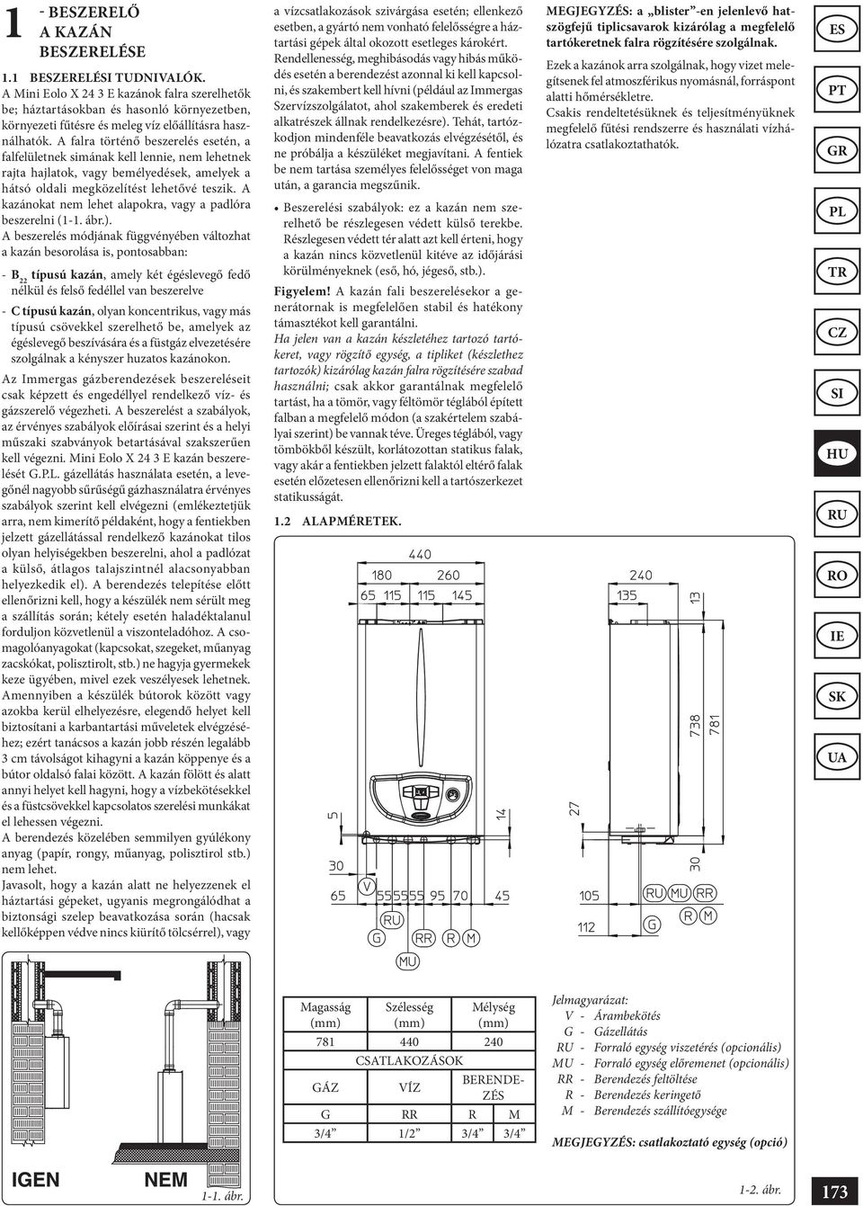 MINI Eolo X 24 3 E. Használati utasítás és figyelmeztetések - PDF Ingyenes  letöltés