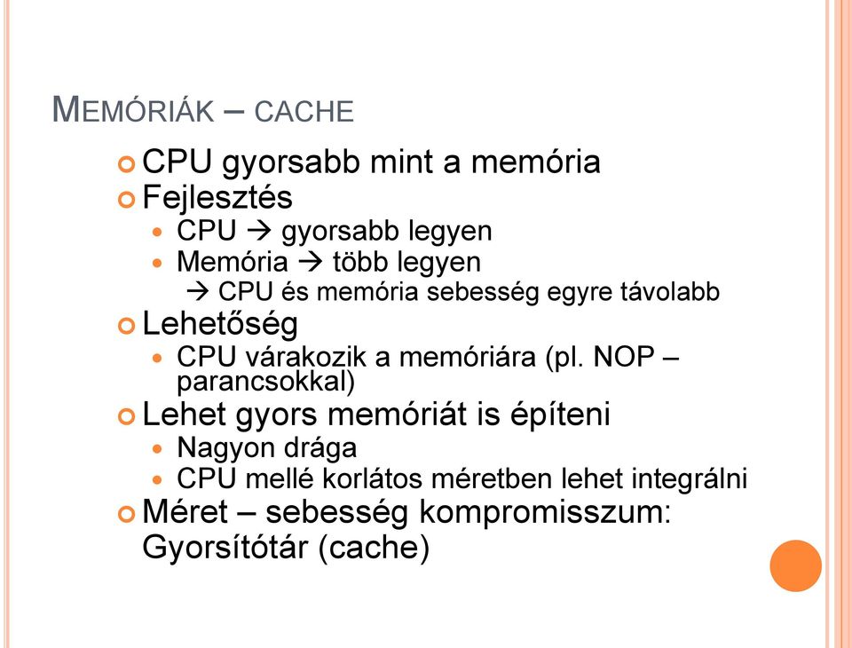 memóriára (pl.