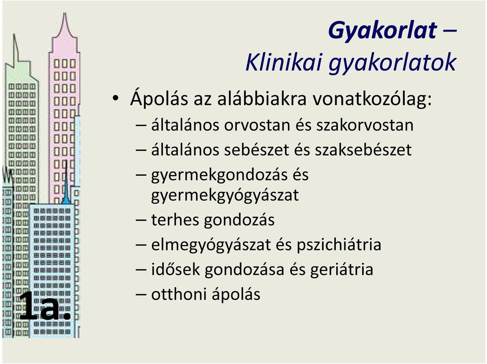 sebészet és szaksebészet gyermekgondozás és gyermekgyógyászat