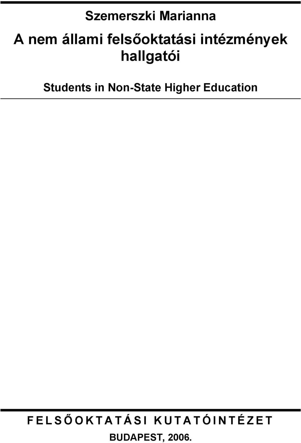 Students in Non-State Higher