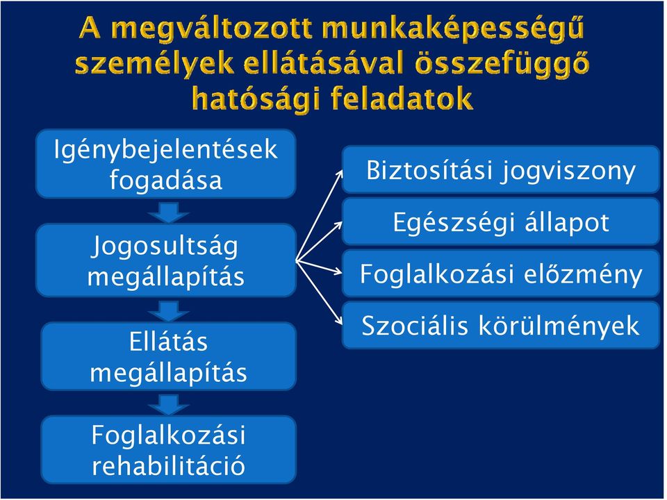 jogviszony Egészségi állapot Foglalkozási